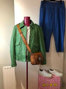 Ralph Lauren £589 Tan Leather Cross-body Messenger Saddle Bag Handbag Purse BNWT