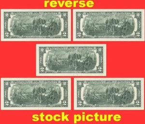 $10 💵 Five $2 Two Dollar Bills 💵 Banknotes Thomas Jefferson 2013 San Francisco - Picture 1 of 1