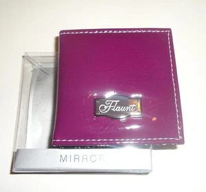 Estuche espejo púrpura liso Flaunt by Faith Nicole 92135 nuevo en caja - Imagen 1 de 1