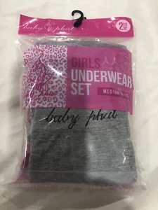 Baby Phat Girl’s 2pc Bra Panty Set Size Medium 8-10 Gray Bralette Underwear NEW - Picture 1 of 3