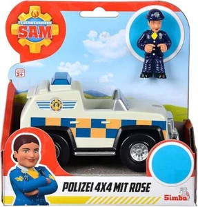 Simba - Fireman Sam: Police Mini 4x4 con rosa - Imagen 1 de 2