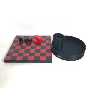 PRADA Board game Othello Dice Hobby Interior Toys object Wood Black/Red - Foto 1 di 12