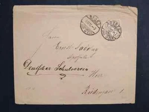 Busta Cover Svizzera Swisse 1892 2 c. Cifra e Croce WE918 - Picture 1 of 1