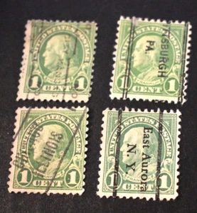 4 - 1922 US Stamps Scott #552 -Precancels - PA/MO/NY - Used/NH/NG/VF r - Picture 1 of 2