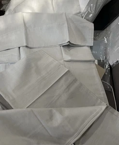 $200 Home Treasures Italy nuovo con etichette 2 pezzi federe standard percalle Gaia grigio cenere - Foto 1 di 6