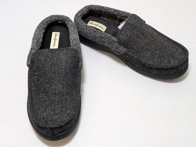 Dearfoams «Полный комфорт» Мужская берберская манжета памяти пены черный сабо тапочки - новый - Изображение 1 из 4