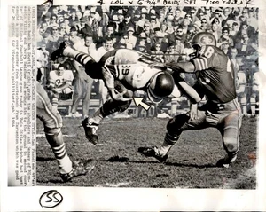 1964 AP Wirephoto Vikings vs 49ers Ben Scotti Jerry Reichow Tarkenton Foto - Bild 1 von 2