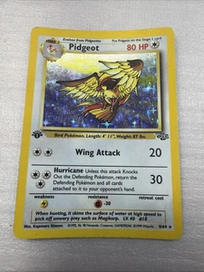 Pidgeot Jungle 8/64 1st Edition Holo Rare Card Pokemon TCG Light Play - Picture 1 of 11