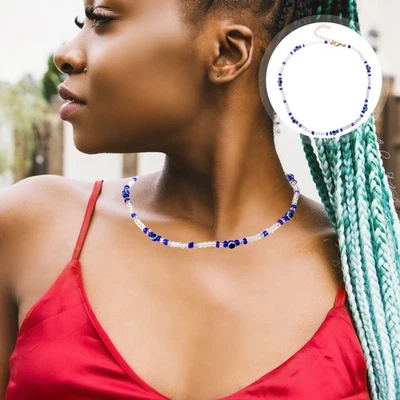  2 Count Halsschmuck Damen Ketten Für Kostümschmuck Frauen Perlen Halskette - Bild 1 von 4