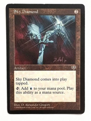 MISPRINT ALERT: Off-centered MTG Sky Diamond Mirage MP - Image 1 of 2