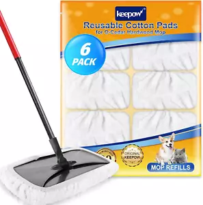 Reusable Mop Pads Compatible with O Cedar Hardwood Floor'N More Microfiber Mop, - Picture 1 of 8