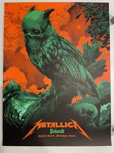 Metallica Poster Polen Poland Warschau Pop-Up Store PopUp 5.7. 7.7. M72 Tour - Bild 1 von 3