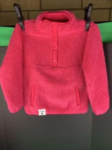 Member's Mark Kids Cuddly Sherpa 1/4 Zip Sherpa Pullover Sz 4 Pink - Picture 1 of 6
