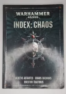 Warhammer 40,000 Index: Chaos Guide Book tapa blanda PB 2017 Games WorkShop 40K - Imagen 1 de 5