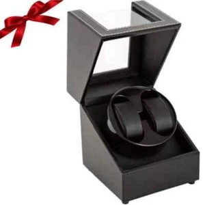 Automatic Rotation Double Watch Winder Box Leather Storage Display Case Gift HOT - Picture 1 of 6