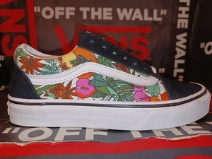 Vans Old Skool Multi Tropical Black True White Womens 5 & 6 VNOA4U3BXF3 - Picture 1 of 8