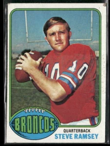 Steve Ramsey 1976 Topps #156 Denver Broncos Football Karte - Bild 1 von 2