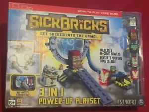 Sick Bricks Scan-To-Play Video Game Figures 3-In-1 Power-Up Playset NEW MIB - Picture 1 of 3