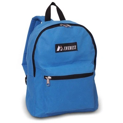 Mochila Everest básica bolsa lona 600D poliéster azul AQUA #1045K - Imagem 1 de 3