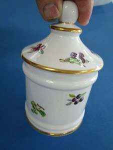 Bote/tarro grande de cerámica fina china ""HARRODS"" tapa alta - Imagen 1 de 10