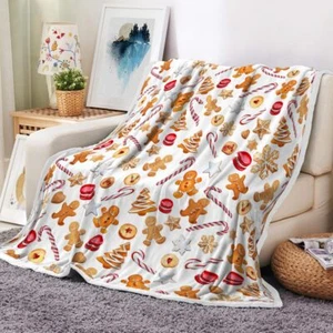 Christmas Throw Blankets White 50X60 - Picture 1 of 6