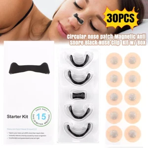 30PCS Magnetic Anti Snore Nose Clip Stop Snoring Better Sleep Aid Snore Decrease - Picture 1 of 11