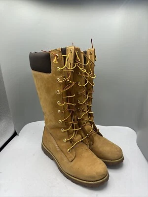 Timberland Niñas EE. UU. Talla 5 Asfalto Trail Bota Alta de Encaje 83980 TB03989 Trigo Foto 1 de 4