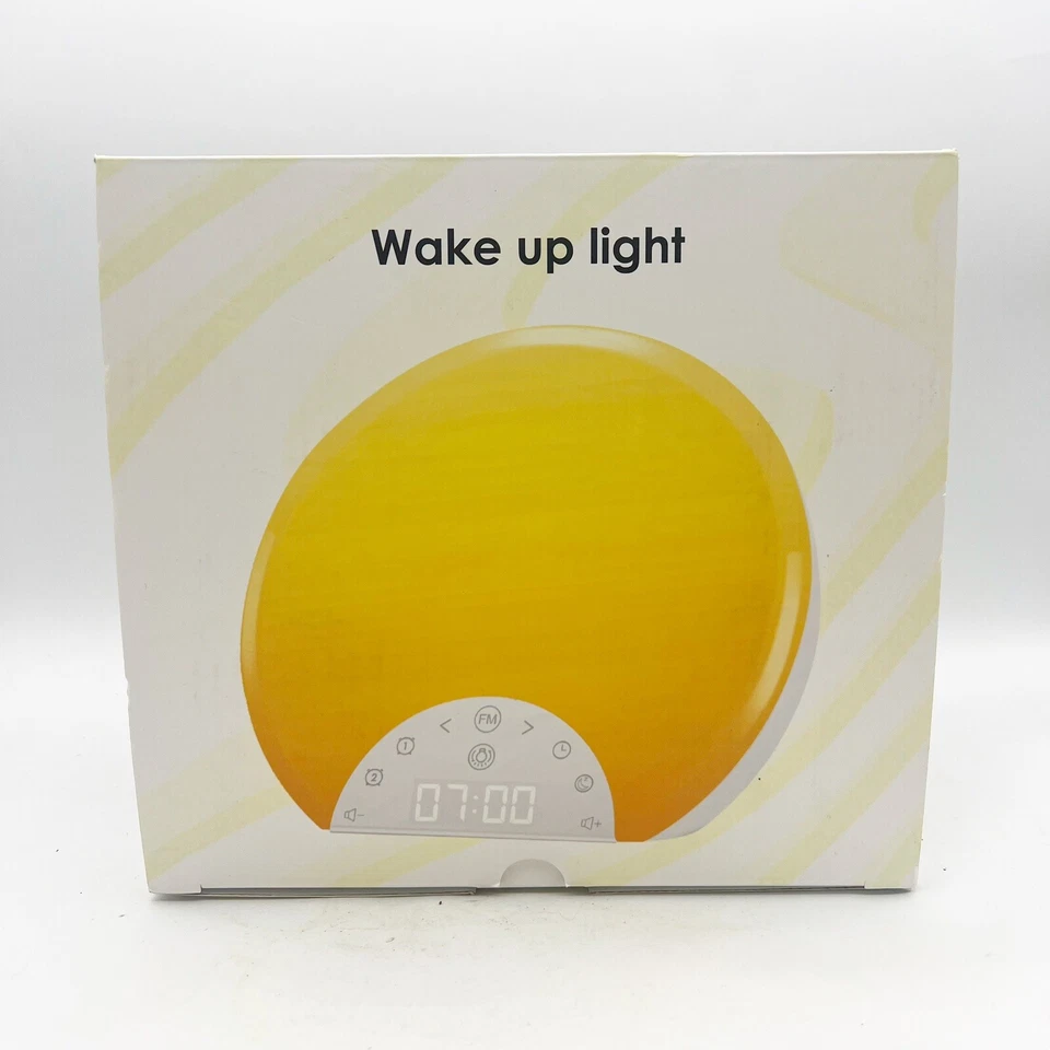 NEW Sunrise Simulation Alarm Clock Wake Up Light in White - Image 1 of 3