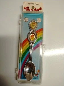 Vintage Souvenir Silver Spoon Las Vegas I love Las Vegas with horseshoe - Picture 1 of 4
