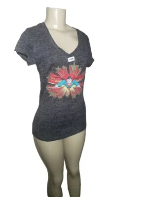 Superman Womens Superhero Marvel Tshirt Burnout XLarge Cap Sleeves Pullover Top - Image 1 of 4