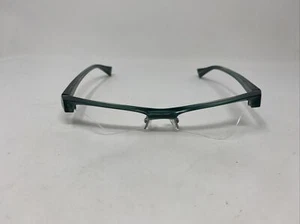 ALAIN MIKLI A 0657 15 GREEN 50/19/135 HALF RIMLESS EYEGLASSES FRAME -M99 - Picture 1 of 8