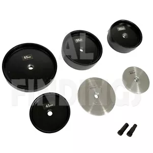 6 XLarge Aluminium-Aufsteckmatrizen für Uhrengehäuseboden & Kristallpresse 35 mm -65 mm - Bild 1 von 3