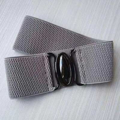 Cinto feminino elástico cintura larga fivela cincer para decoração de vestido casaco - Imagem 1 de 4