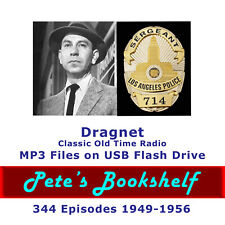 Dragnet - Old Time Radio - 344 Programs - Jack Webb - USB Flash Drive