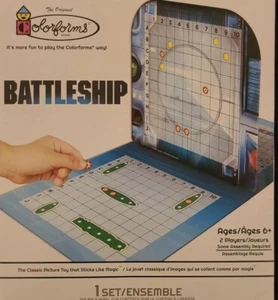 Battleship Colorforms Hasbro Mini Gioco da Tavolo Viaggio Leggero To Go Classico Bambini - Foto 1 di 2