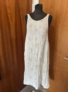 Vestido de Verano The White Company Sleep Estampado Floral Lino Talla M - Imagen 1 de 11