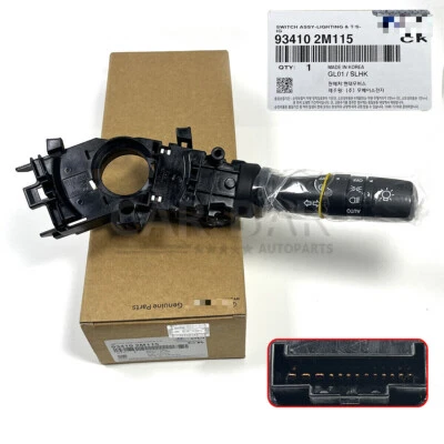Interruptor de señal de giro genuino para Hyundai Genesis Coupe KIA Optima Forte 934102M115 Foto 1 de 4