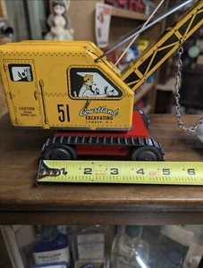 1 new pair of tracks for Vintage COURTLAND Tin Litho Excavator, shovel - Picture 1 of 7