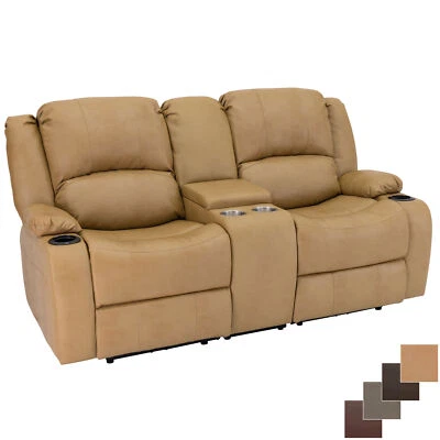 RecPro Charles 70" Powered Double RV Wall Hugger Recliner Sofa Loveseat - Image 1 of 4