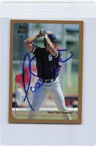 1999 Topps #T64 Juan Rivera Yankees Signed Auto *J746