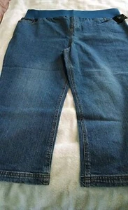 NEW EDITIONS CAPRI MATERNITY JEANS, SZ S, M, L & XL - NEW WITH TAGS - Picture 1 of 2