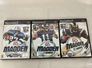 Madden 2001, 2002, 2003 PLAYSTATION 2 (ALL Complete/Tested) - Picture 1 of 5