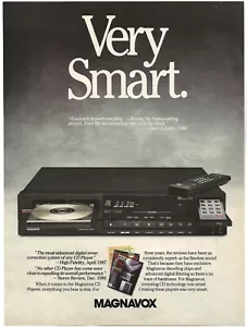 Vintage Print Ad Magnavox Compact Disc Player - Very Smart - Feb 1989 - Bild 1 von 5
