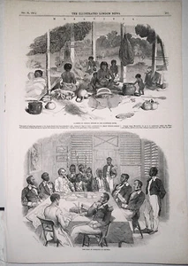 Mosquitia : The King in Council & Woolwa Indians - Illustrated London News 1847. - Picture 1 of 4
