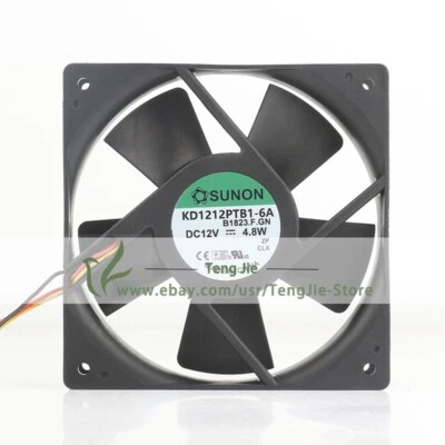 Sunon KD1212PTB1-6A DC12V 0.40A 4.8W 120X120X25 3Wire Axial Original Cooling Fan - Image 1 of 4