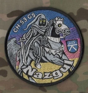 NTM NATO DEUTSCH SIKORSKY CH53 DEATH RIDER NAZGÛL Klette-Velkrö ABZEICHEN AUFNÄHER - Bild 1 von 12