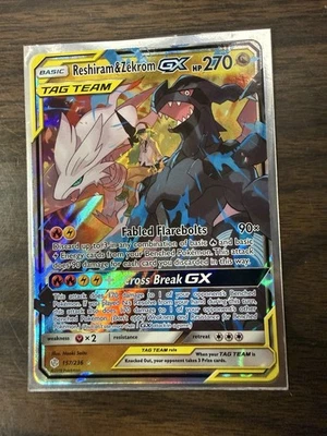 Reshiram & Zekrom GX 157/236 Sm-Cosmic Eclipse NM Condition - Image 1 of 2