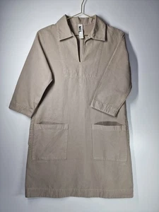 MHL. by Margaret Howell Smock Dress Size I (8/10) Made in Japan Cotton Linen - Picture 1 of 17