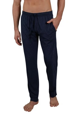 CECEBA Lange Hose Herren Schlafhose Pyjamahose Sofahose Nacht blau Baumwolle - Bild 1 von 4