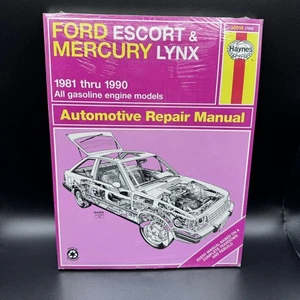 Haynes Ford Escort & Mercury Lynx 1981 thru 1990 Repair Manual #36016 789 - Picture 1 of 4